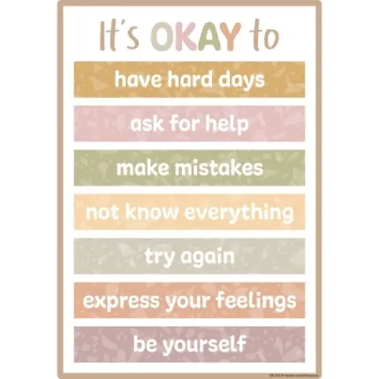 Teacher Created Resources&reg; Terrazzo Tones Positive Practices Small Poster Pack, Pack of 12 image {11}