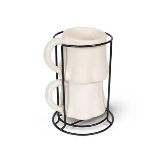 2pk Stackable Espresso Mugs Ghost - Bullseye's Playground&trade; image {2}
