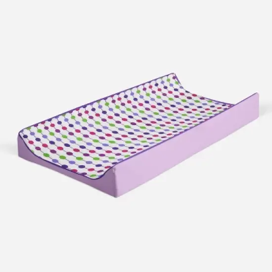 Bacati - Botanical Purple Changing Pad Cover image {6}