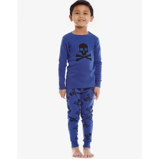 Leveret Kids Two Piece Cotton Halloween Pajamas image {2}