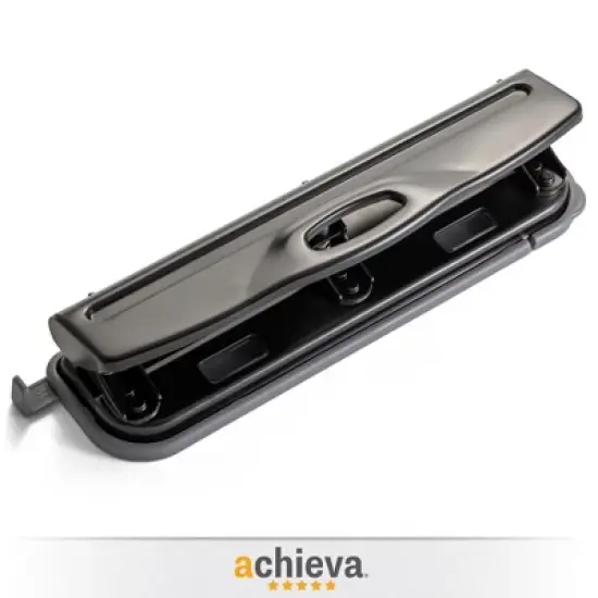 Achieva&reg; Economy 3 Hole Punch, 12 Sheet Capacity, Black image {2}