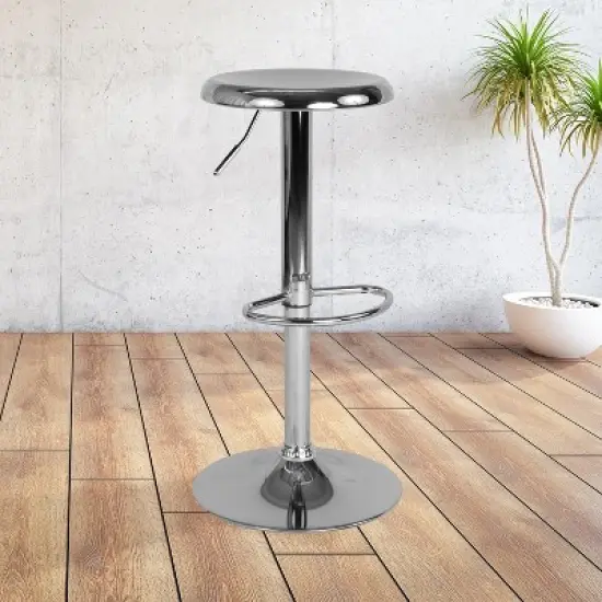 Flash Furniture Madrid Series Adjustable Height Retro Barstool image {1}