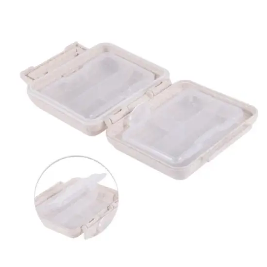 Unique Bargains 6 Grids Independent Double Layer Pill Case 1Pc image {2}