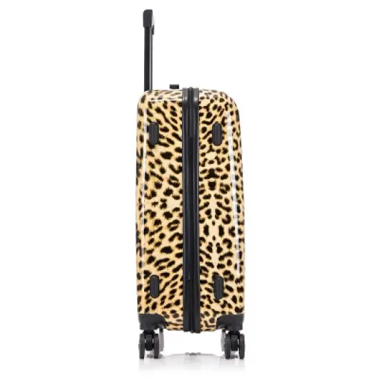 InUSA PRINTS Lightweight Hardside Medium Checked Spinner Suitcase - Cheetah image {5}