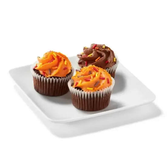 Harvest Chocolate Mini Cupcakes - 10oz/12ct - Favorite Day&trade; image {1}