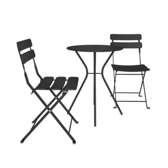 3pc Bistro Set with Folding Chairs  - Room & Joy image {2}