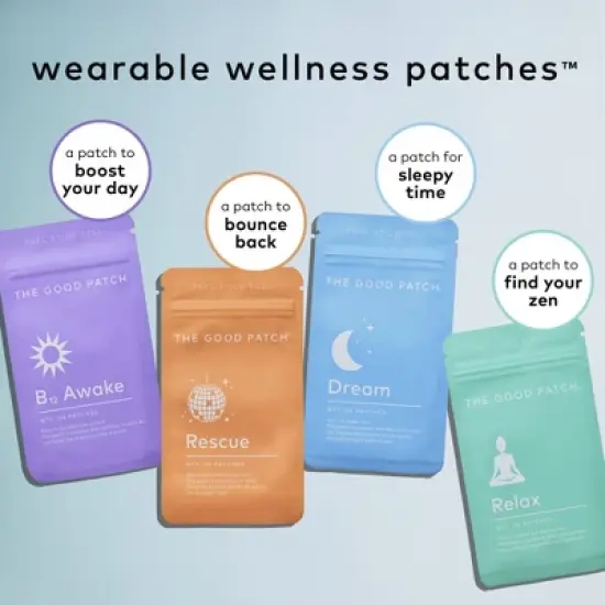 The Good Patch Rescue Plant-Based Vegan Wellness Patch - 4ct image {7}