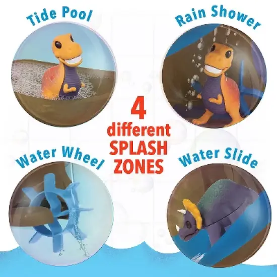 Dinosaur Color Splash Water Park Bath Toy Set image {3}