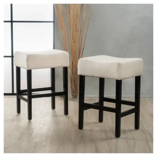 2ct Lopez Counter Height Barstool Set - Christopher Knight Home image {1}