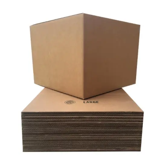 UBMOVE Pack of 12 Large Corrugated Moving Boxes 20" x 20" x15" image {4}