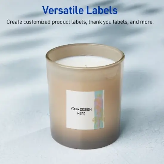 Avery Square Labels, Floral Design, 2" x 2", 120 Total image {5}