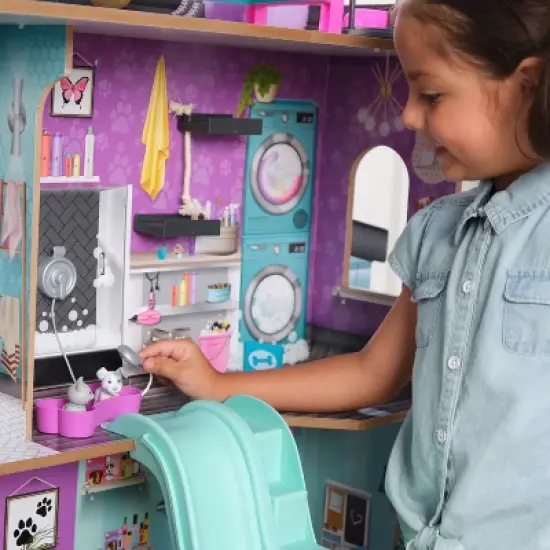 KidKraft Purrfect Pet Wooden Dollhouse image {4}