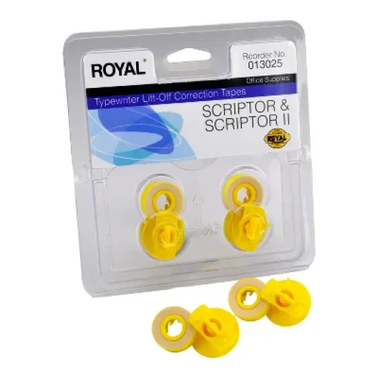 Royal&reg; Scriptor Typewriter Lift-off Tape, 2 Pack in Orange image {5}