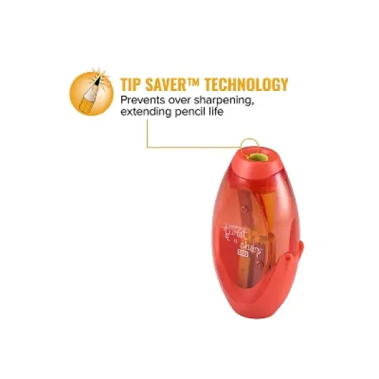 Bostitch Twist-n-Sharp&trade; Duo Pencil Sharpener, Assorted Colors, Pack of 6 image {7}
