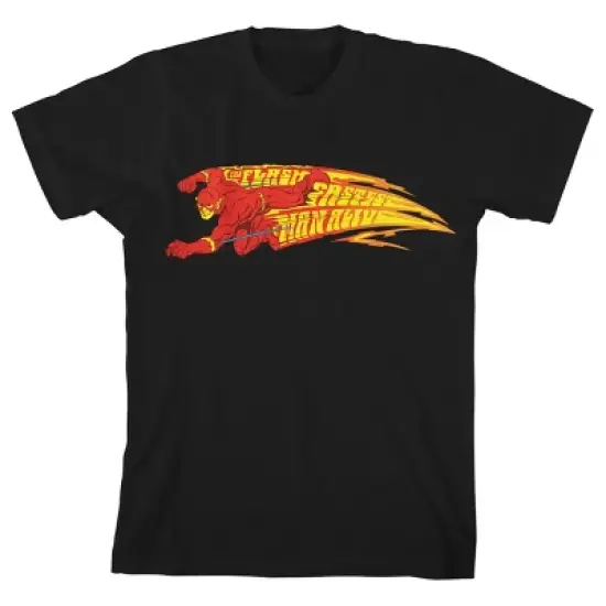 Flash Fastest Man Alive Black T-shirt Toddler Boy to Youth Boy image {1}