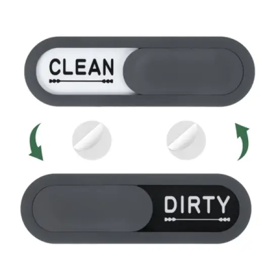 Unique Bargains Plastic Non-Scratch Clean Dirty Sign Oval Dishwasher Magnets image {8}
