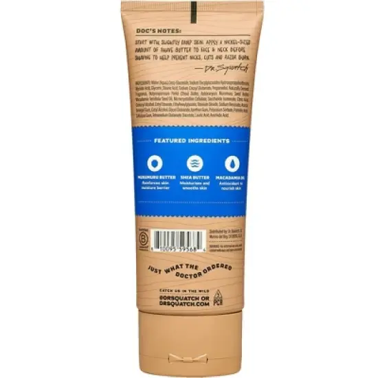 DR. SQUATCH Men's Natural Shave Butter - Fresh Falls - 6 fl oz image {1}