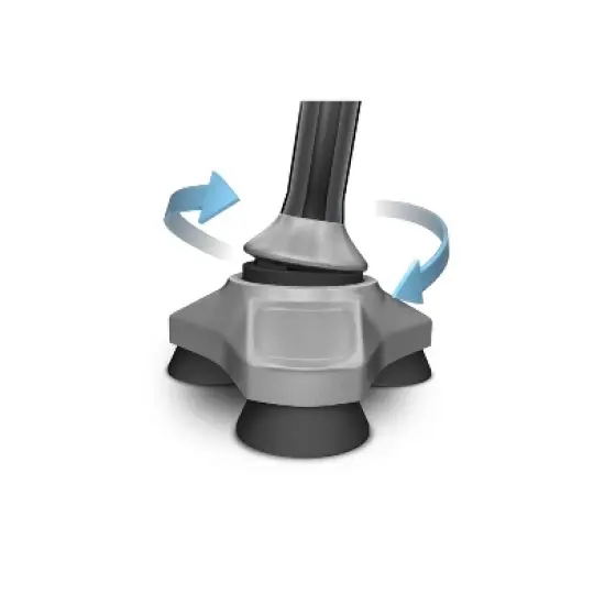 Drive Medical HurryCane Freedom Edition Folding Cane with T Handle, Black image {2}