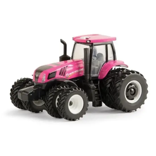 ERTL 1/64th New Holland PINK T8.410 Tractor with Duals all Around 13890 image {1}