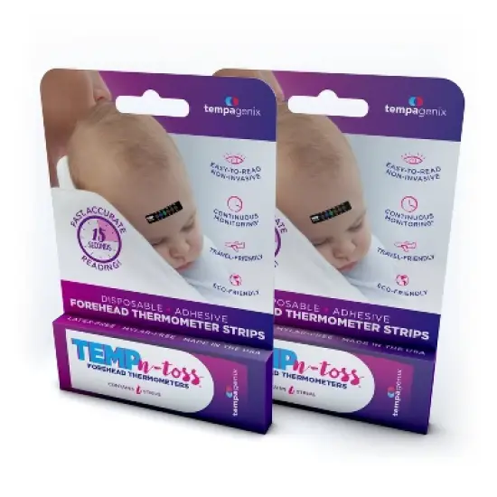 Tempagenix Temp-N-Toss Forehead Thermometer Strips - 2pk/12 Strips image {6}