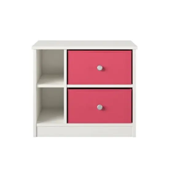 Elannie Avenue Nightstand with 2 Fabric Bins - Room & Joy image {9}