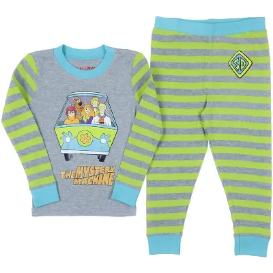 Scooby Doo Boys Mystery Machine Long Sleeve Shirt And Pants Pajama Set Multicolor image {5}