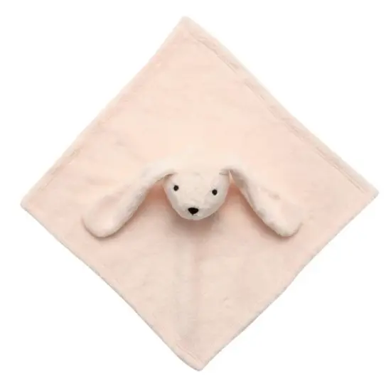 Lambs & Ivy Pink Bunny Soft Baby/Child/Toddler Plush Lovey Security Blanket image {2}