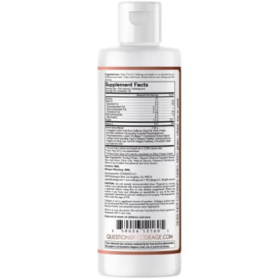 Codeage Liposomal Trim & Glow, CLA + HA , Tri Collagen Chocolate Liquid Whey Protein - 15.22 fl oz image {1}