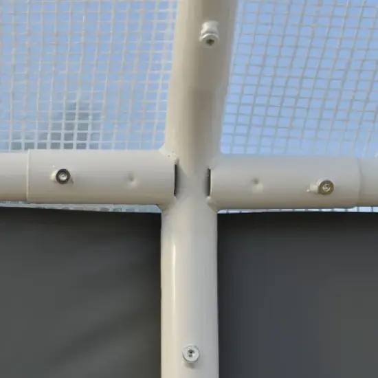 Outsunny Walk-In Greenhouse, Outdoor Gardening Canopy with Roll-up Windows, Zippered Door & Weather Cover image {5}