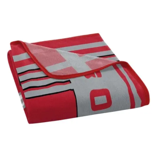 Sweet Home Collection NCAA Ohio State Buckeyes Microfiber Plush Throw Blanket image {4}