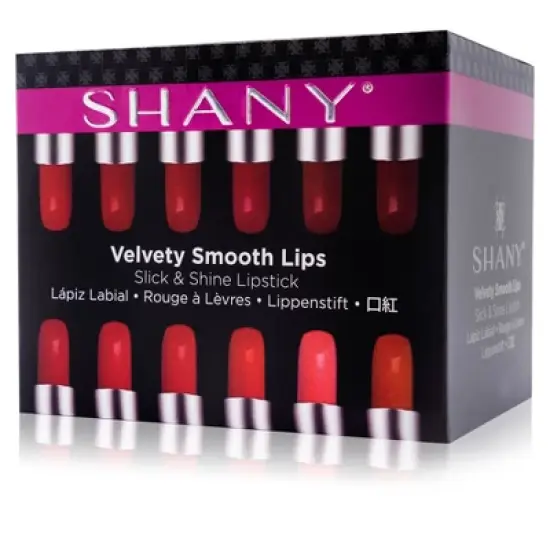 SHANY Slick & Shine Premium Lipstick Set  - 12 pieces image {3}