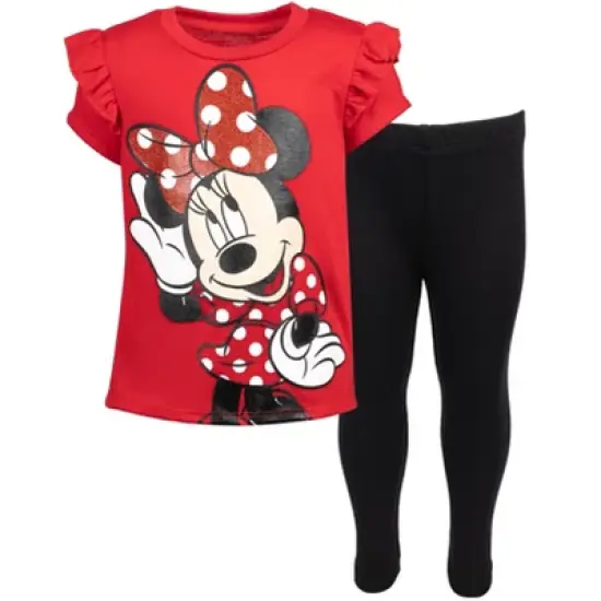 Disney Minnie Mouse T-Shirt and Leggings Outfit Set Infant to Little Kid image {13}