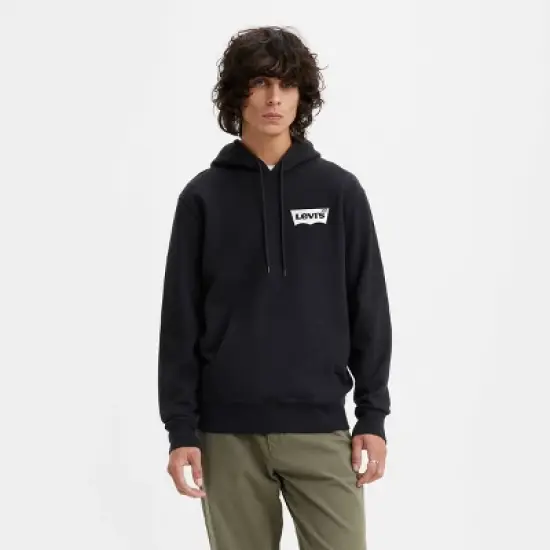 Levi's&reg; Men's Relaxed Fit Graphic Logo Pullover Sweatshirt - Black image {3}