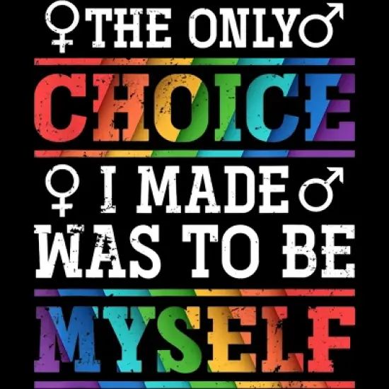 Design By Humans LGBTQ+ I Was Made to Be Myself By KangThien Tank Top image {1}