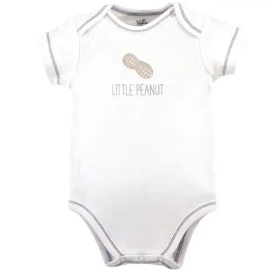 Touched by Nature Organic Cotton Bodysuits 5pk, Marching Elephant image {3}