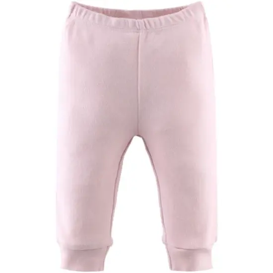 The Peanutshell Flowers & Stars 5-Pack Cuffed Baby Pants in Pink/Light Coral/White, 9-12 Months image {3}