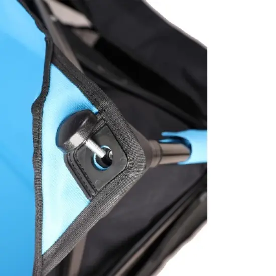 Gulches Extra Long Folding Wagon Cart - Black & Blue, 52.7"L x 19.7"W x 50.9"H, 450lbs Capacity image {10}