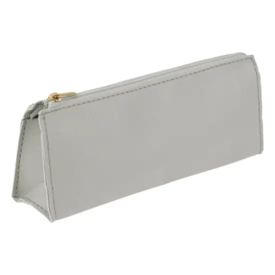 Unique Bargains Faux Leather Zipper Pencil Case image {9}
