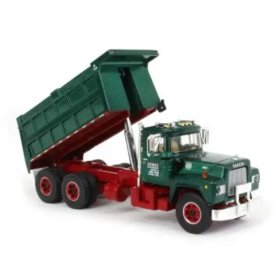 First Gear DCP 1/64 Green Mack R Dump Truck, Venezia Bulk Transport 60-1509 image {1}