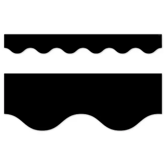 Creative Teaching Press&reg; Core Decor Black Wavy EZ Border, Bulletin Board Border, 48 Feet Per Pack, 3 Packs image {1}