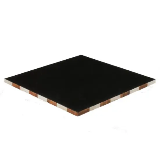 WorldWise Imports Chess Board - 14.5" Faux Leather Chess Board image {2}