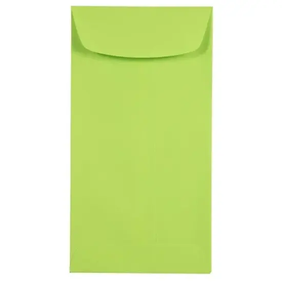 JAM PAPER #7 Coin Business Colored Envelopes - 3 1/2 x 6 1/2 - Red Recycled - 100/Pack image {4}