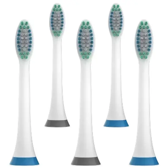 Clearly Clean Sonic Replacement Brush Heads - 5ct - up & up&trade; image {3}