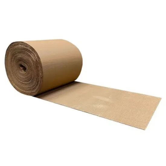 UOFFICE Corrugated Wrap 18" x 250' x 1/8" Thick - B Flute - Cardboard Wrap image {6}