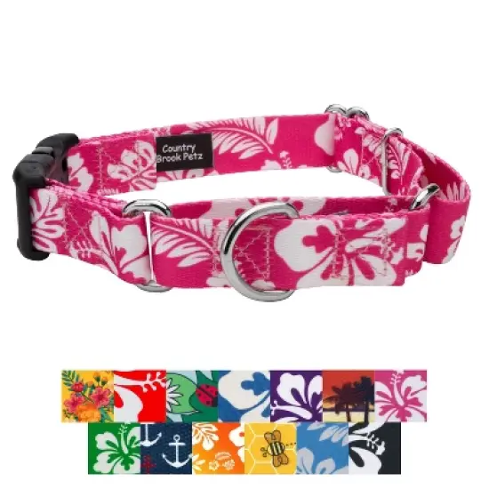 Country Brook Petz Martingale with Deluxe Buckle - Summer Breeze Collection image {4}