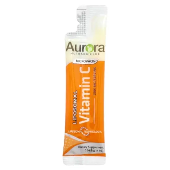 Aurora Nutrascience Micro-Pack+ Liposomal Vitamin C, 1,000 mg, 30 Single-Serve Liquid Packets, 0.24 fl oz (7 ml) Each image {2}
