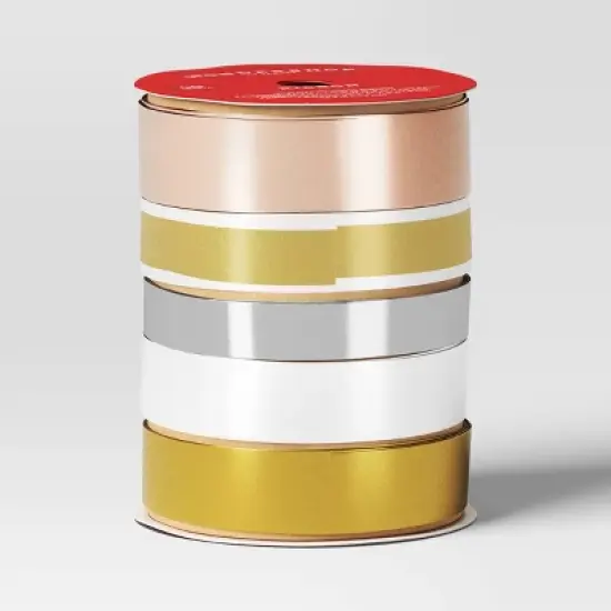 5 End Flat Christmas Ribbon 40' - Wondershop&trade; image {2}