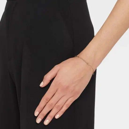 14K Gold Plated Paperlink Chain Bracelet - A New Day&trade; image {2}