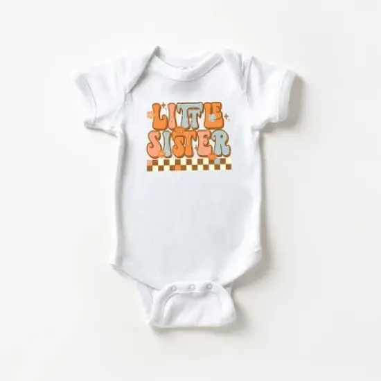 The Juniper Shop Little Sister Checkered Baby Girl Bodysuit image {2}