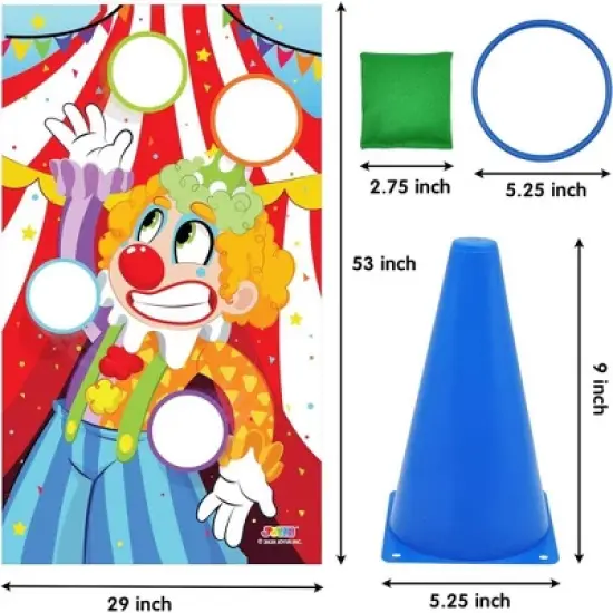Joyfy 31 Pcs Carnival Game Set - Including Ring Toss Games, Bean Bags, and Cones for Kids Indoor Outdoor Play, Family Activities and Holiday Party image {1}